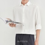 Áo Sơ Mi Trắng Công Sở BUTTONS Tối Giản